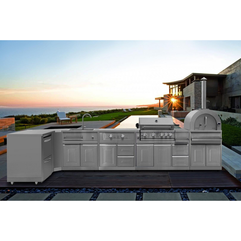 Thor Kitchen  - 35" Outdoor Kitchen Refrigerator Cabinet in Stainless Steel - MK02SS304