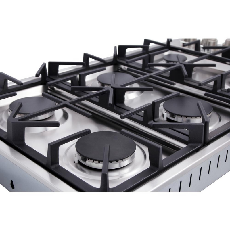 Thor Kitchen - 36 Inch. Drop-in Natural Gas Cooktop in Stainless Steel - TGC3601