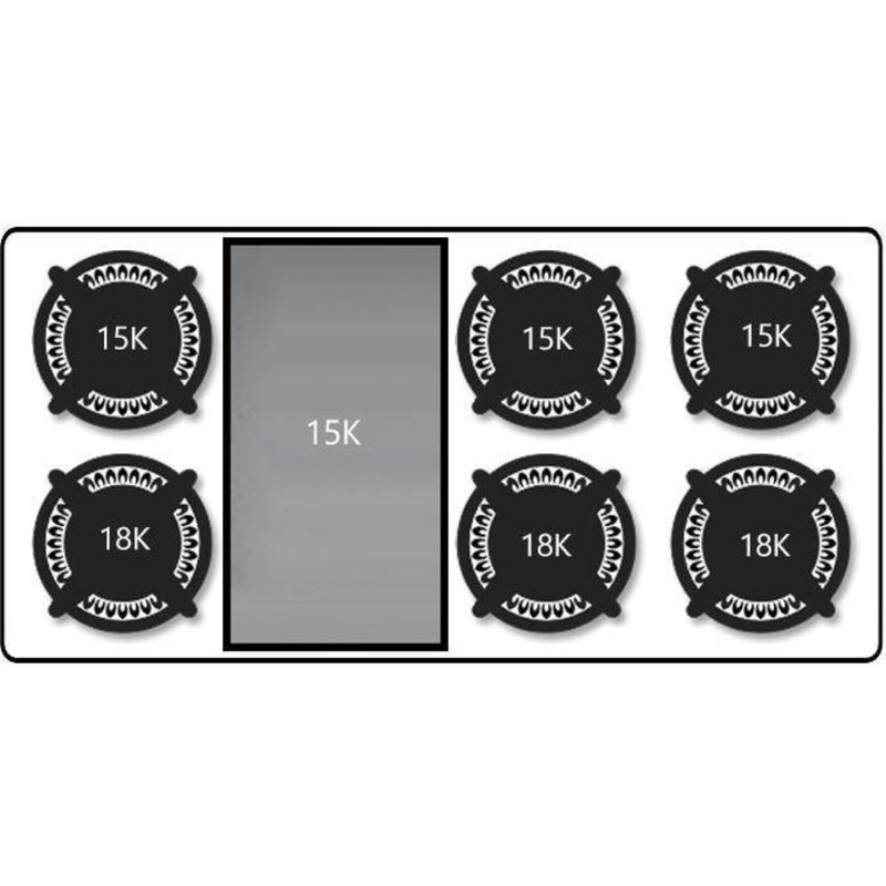 Thor Kitchen - 48 in. Propane Gas Burner/Electric Oven 6.7 cu. ft. Range in Stainless Steel - HRD4803ULP