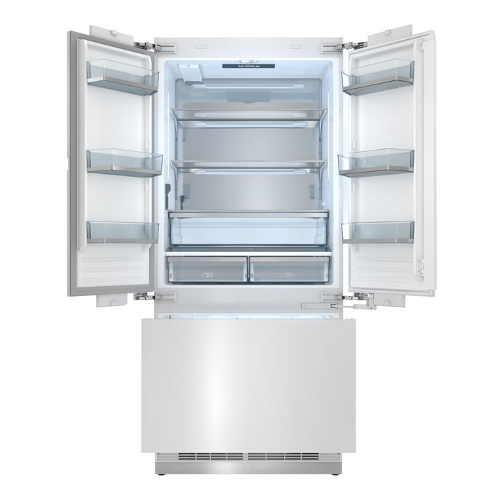 Thor Kitchen - 36" Custom Panel Ready Built-In Refrigerator - XRF3619BFP-SS