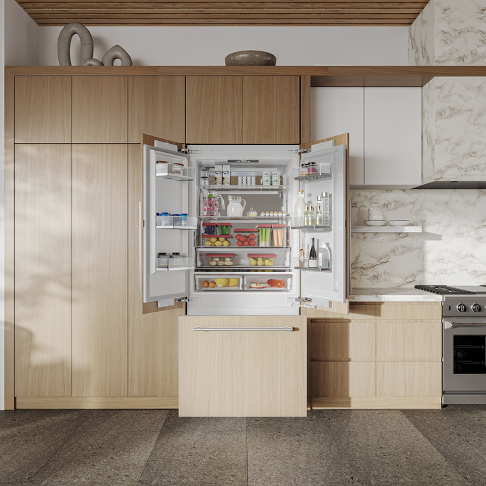Thor Kitchen - 36" Custom Panel Ready Built-In Refrigerator - XRF3619BFP-SS