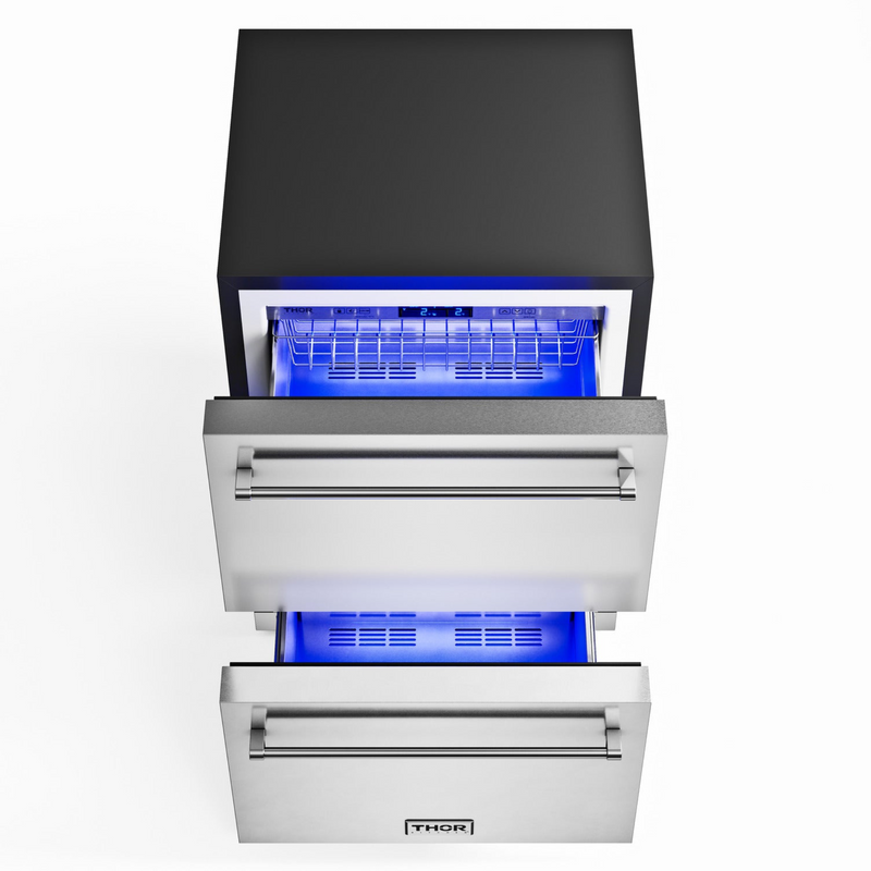 Thor Kitchen - 24" Indoor or Outdoor Professional Freezer Drawer - TRZ24U