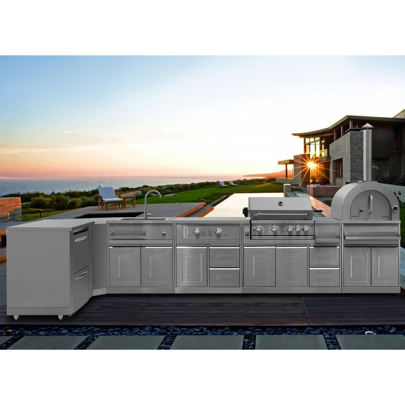 Thor Kitchen - Outdoor Kitchen Sink Center - MK01SS304