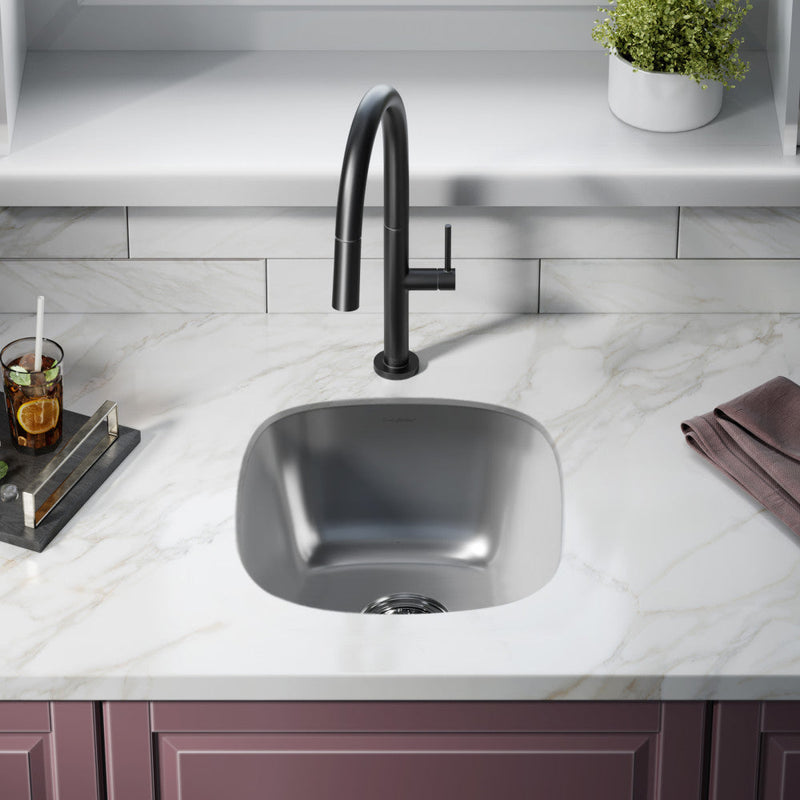 Swiss Madison Toulouse 16 x 18 Stainless Steel Single Basin Undermount Kitchen Sink - SM-KU637