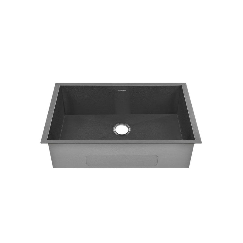 Swiss Madison Tourner 26 x 18 Stainless Steel, Single Basin, Undermount Kitchen Sink, Black - SM-KU708B