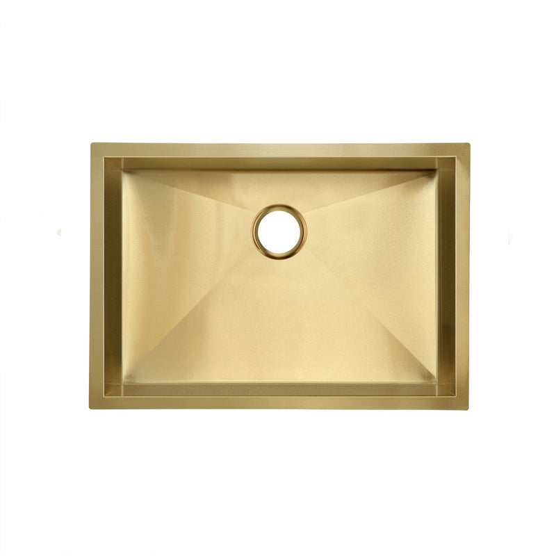 Swiss Madison Tourner 27 x 19 Stainless Steel, Single Basin, Undermount Kitchen Sink in Gold - SM-KU709G