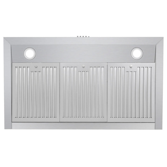 Cosmo 36" Stainless Steel Under Cabinet Range Hood with Push Button Controls and Dishwasher Safe Permanent Filters UC36