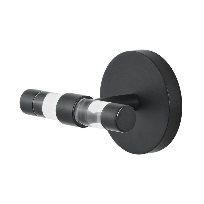 Swiss Madison Verre Acrylic Robe Hook in Matte Black - SM-ARH10MB