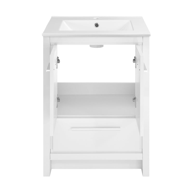 Swiss Madison Virage 24" Freestanding, Bathroom Vanity in Glossy White - SM-BV730W