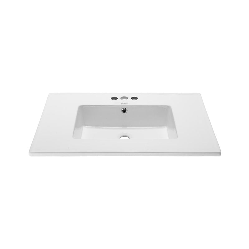 Swiss Madison Voltaire 31 Vanity Top Sink with 3 Centerset Faucet Holes - SM-VT328-3