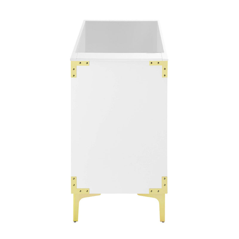 Swiss Madison Voltaire 36" Single, Bathroom Vanity in White with Gold Hardware - Cabinet Only - SM-BV320-C
