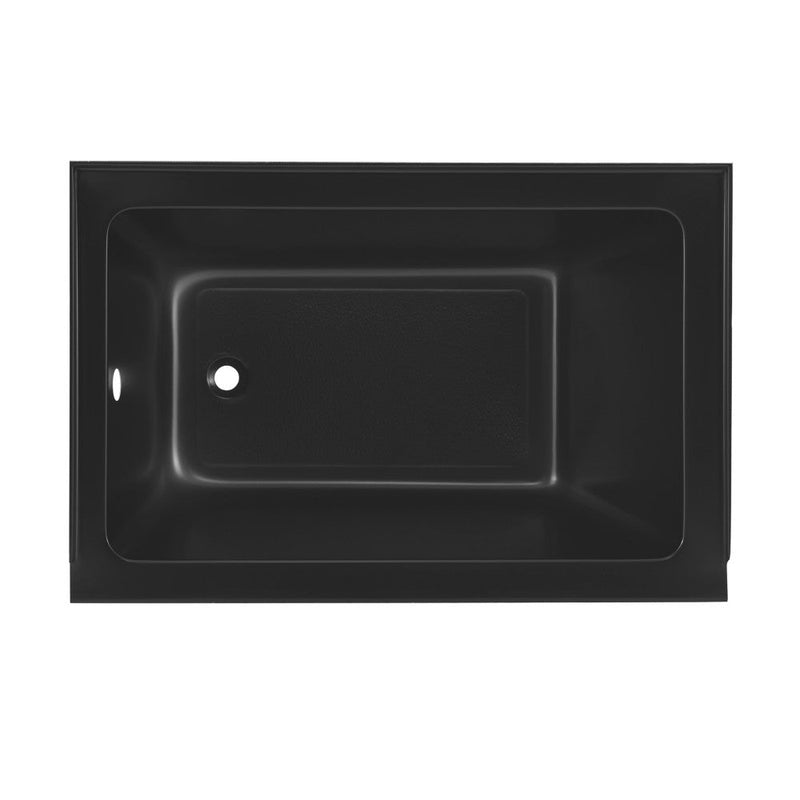 Swiss Madison Voltaire 48" x 32" Left-Hand Drain Alcove Bathtub in Matte Black - SM-DB561MB