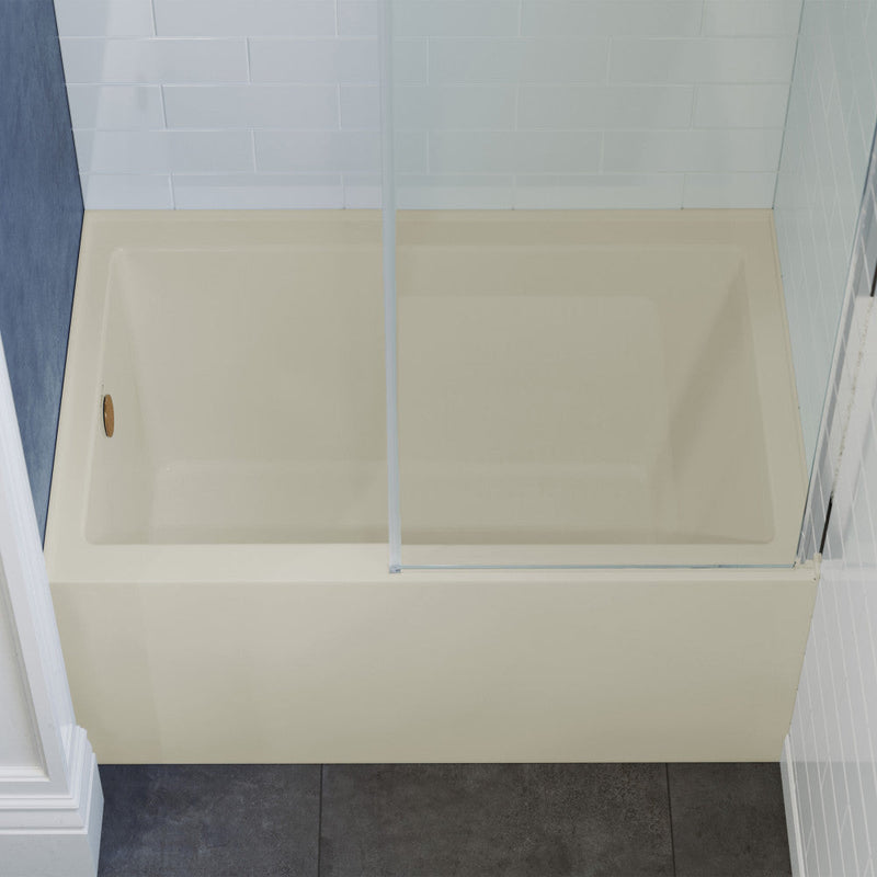 Swiss Madison Voltaire 48" x 32" Left-Hand Drain Alcove Bathtub with Apron in Bisque - SM-AB552BQ