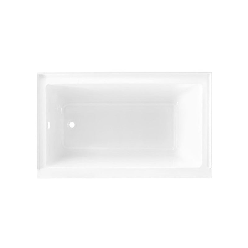 Swiss Madison Voltaire 54" x 30" Acrylic Glossy White, Alcove, Integral Left-Hand Drain, Bathtub - SM-AB562