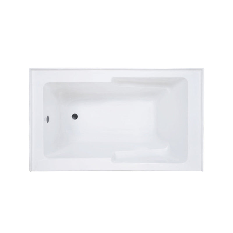 Swiss Madison Voltaire 54" x 30" Left-Hand Drain Alcove Bathtub with Apron & Armrest - SM-AB549