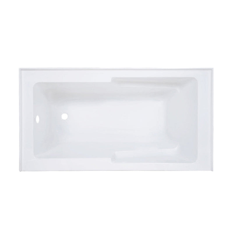 Swiss Madison Voltaire 60" x 32" Left-Hand Drain Alcove Bathtub with Apron and Armrest - SM-AB543
