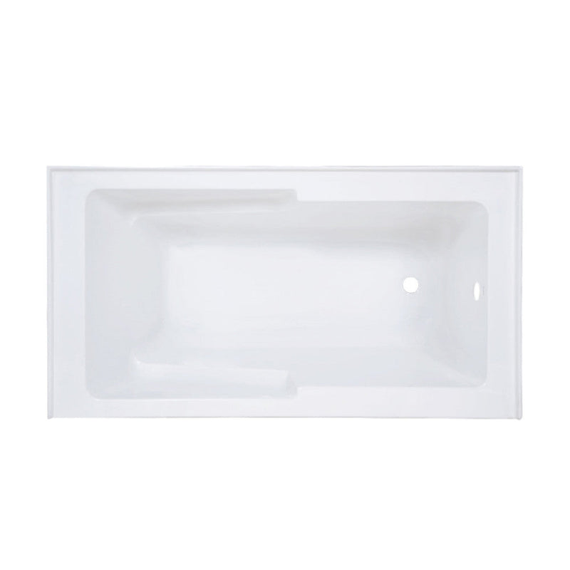 Swiss Madison Voltaire 60" x 32" Right-Hand Drain Alcove Bathtub with Apron and Armrest - SM-AB542