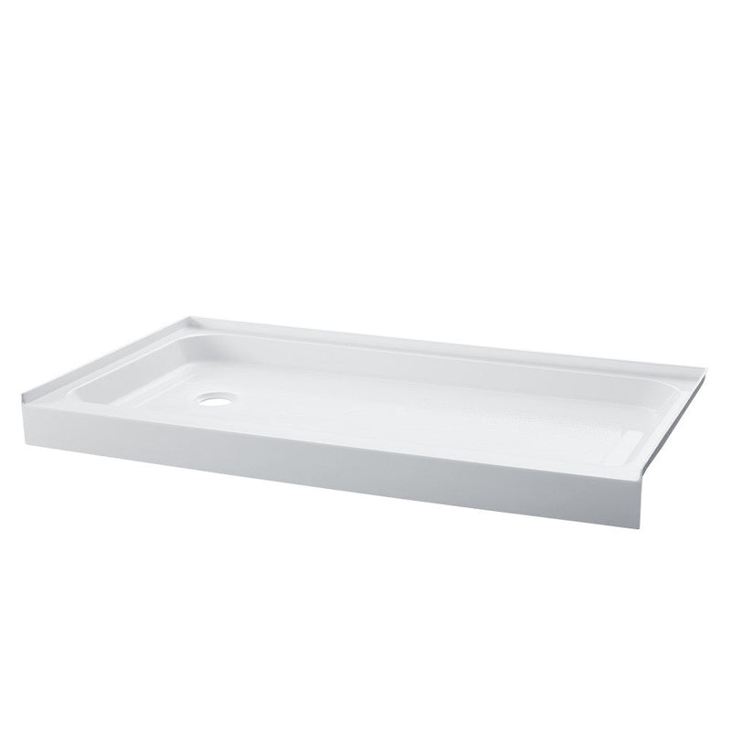 Swiss Madison Voltaire 60" x 32" Acrylic White, Single-Threshold, Left-Hand Drain, Shower Base - SM-SB515