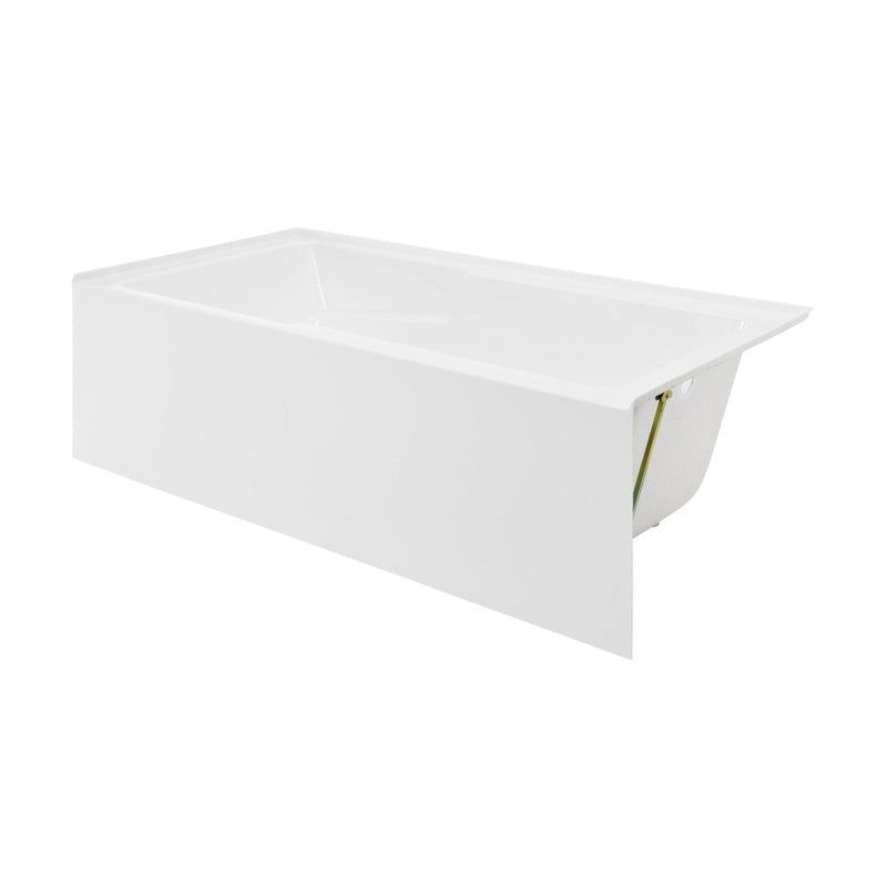 Swiss Madison Voltaire 72" x 36" Right-Hand Drain Alcove Bathtub with Apron and Armrest - SM-AB555