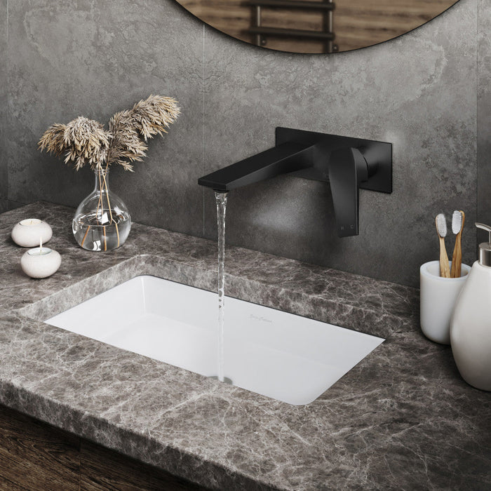 Swiss Madison Voltaire Single-Handle, Wall-Mount, Bathroom Faucet in Matte Black - SM-BF42MB